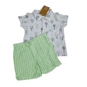 NWT (See Notes) Angel Dear 2T Tennis Polo Set